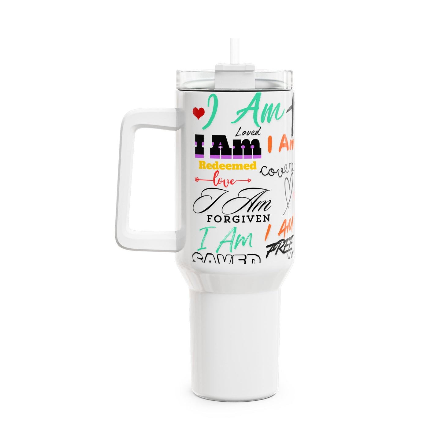 40oz Tumbler - God's Promises Inspirational Drinking Cup