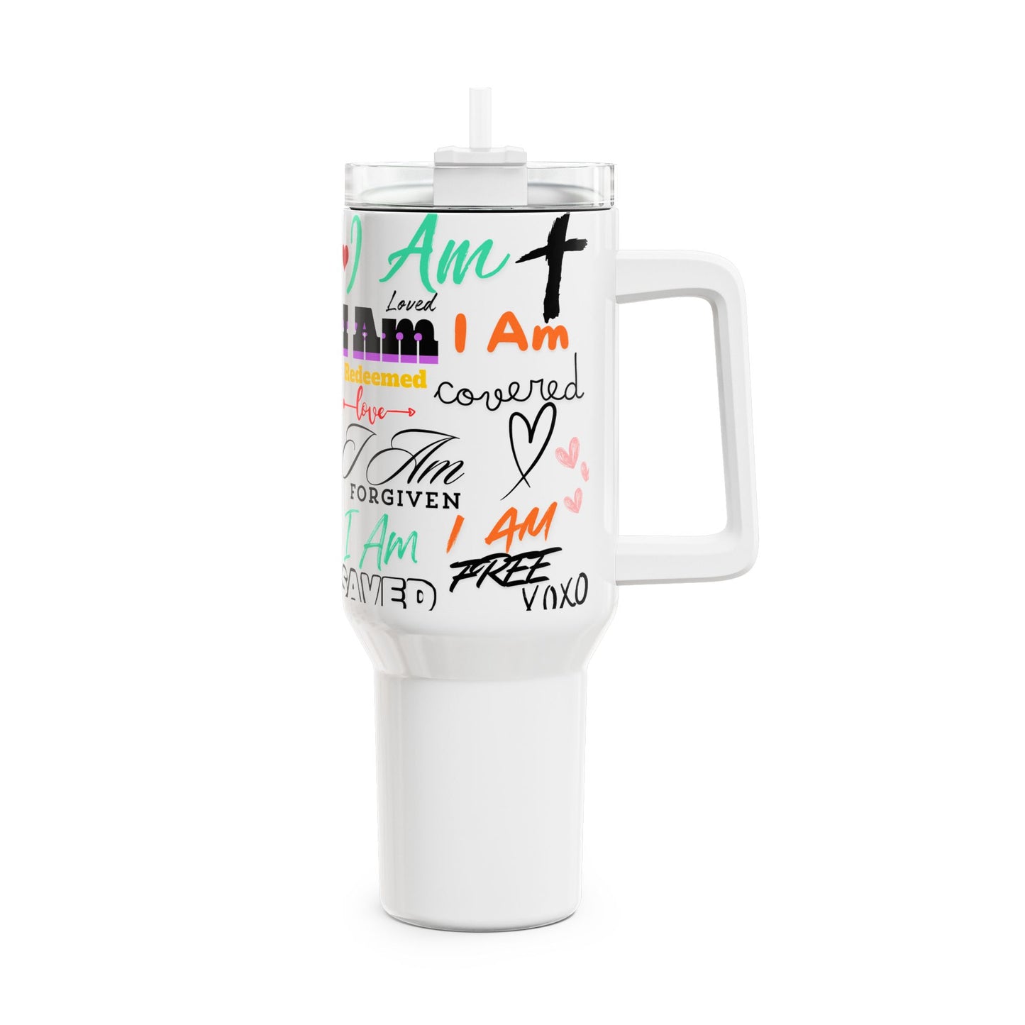 40oz Tumbler - God's Promises Inspirational Drinking Cup